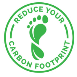 Siegel „Reduce your carbon footprint“